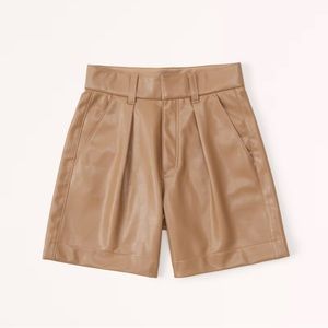 NWT Abercrombie & Fitch Vegan Leather Shorts